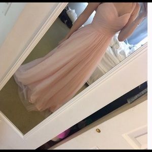 Lulus blush wedding guest/prim dress